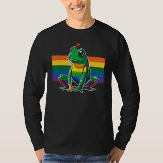 Camiseta Frog Gay Pride LGBT Rainbow Flag on Frog LGBTQ 2