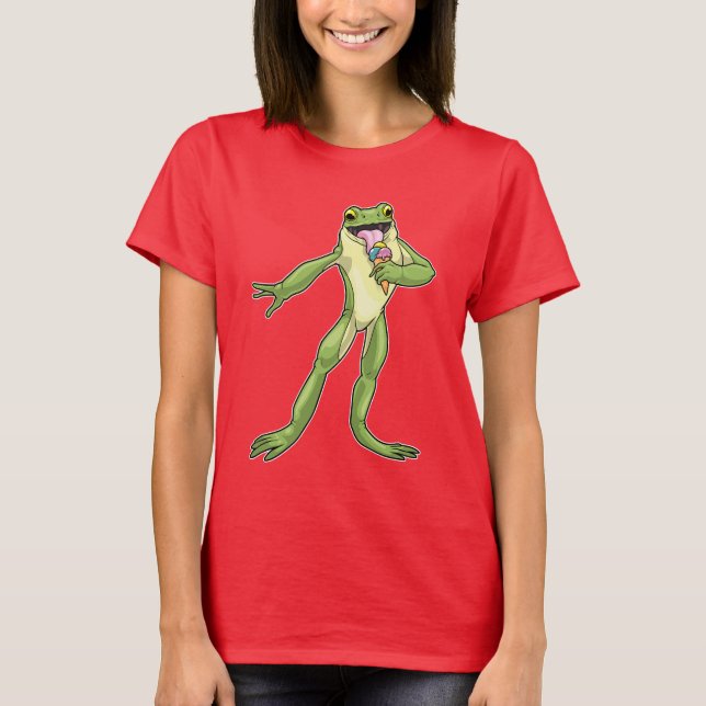 Camiseta Frog Helado de Waffle (Anverso)