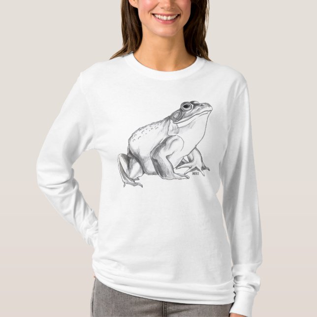 Camiseta Frog Hoodie Bullfroe Art Shirt Guay Frog Hoodie (Anverso)