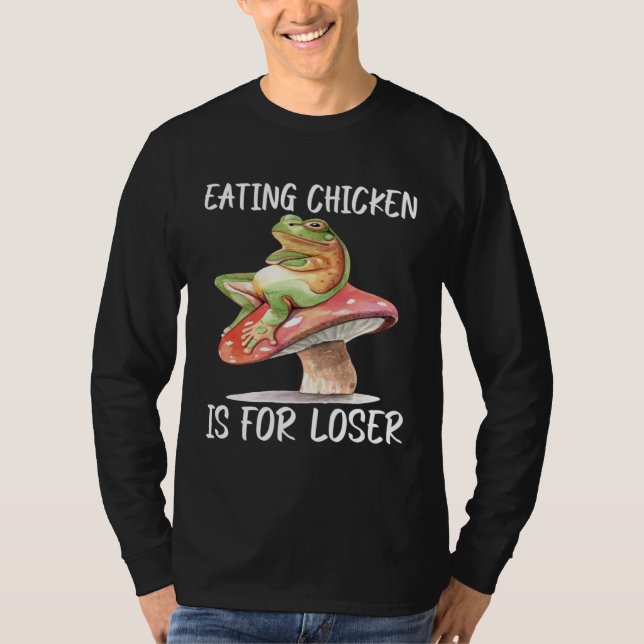 Camiseta Frog Hunting Eating Chicken Frog Catching (Anverso)