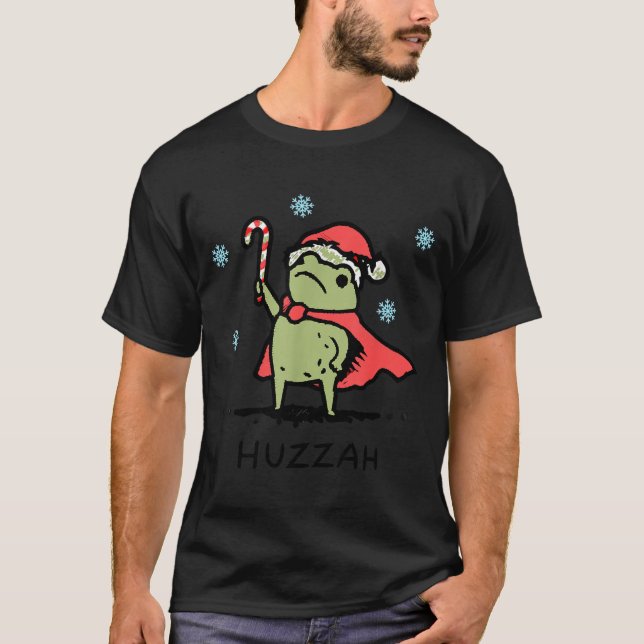 Camiseta Frog Huzzah Frog Knight Funny Sword Meme Quote Chr (Anverso)