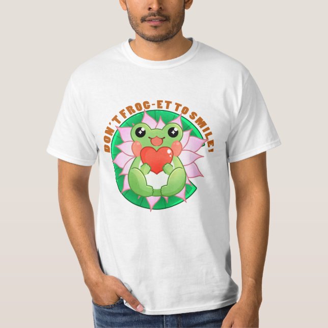 Camiseta Frog Love – Cute Motivational Art (Anverso)