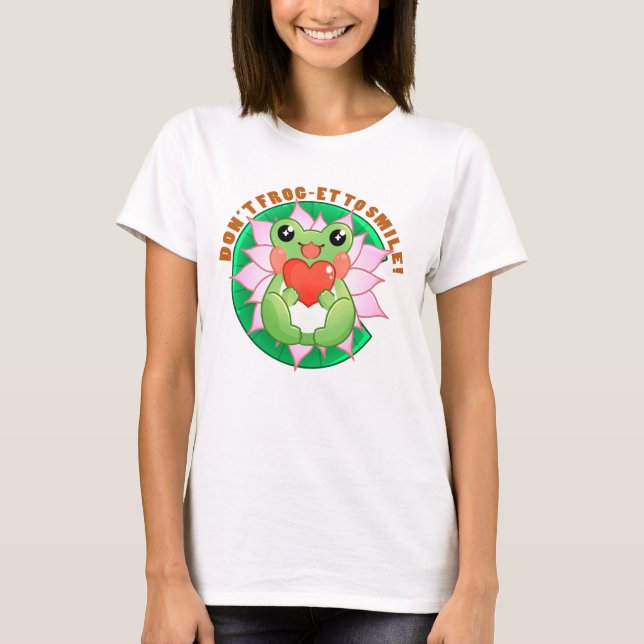 Camiseta Frog Love – Cute Motivational Art (Anverso)