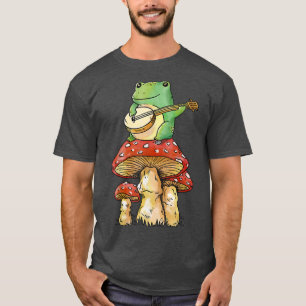 Camiseta Frog Mushroom Aesthetic Guitar Goblincore Natur Ma