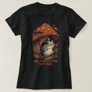 Camiseta Frog Mushroom Wildfower Forest Toad, Frog Lover