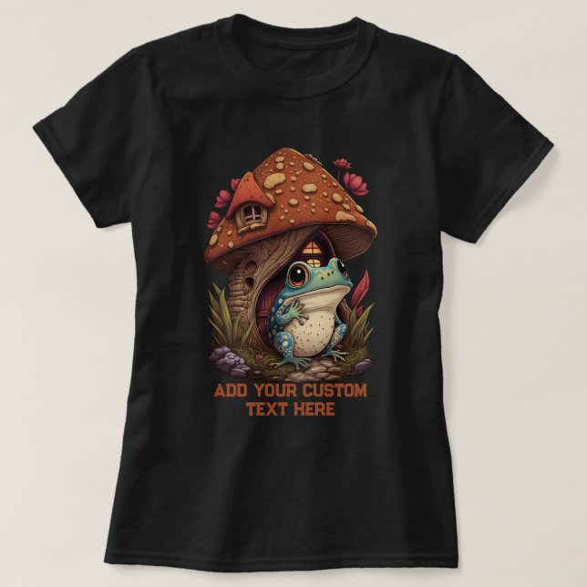 Camiseta Frog Mushroom Wildfower Forest Toad, Frog Lover (Diseño del anverso)