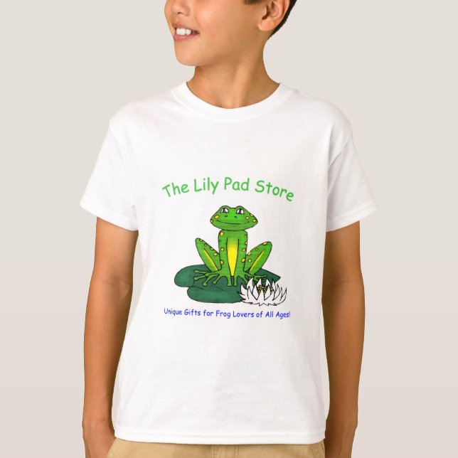 Camiseta Frog on a Lily Pad Boys White (Anverso)