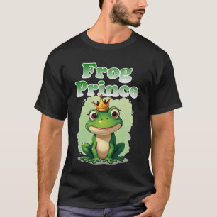 Camiseta Frog Prince T-Shirt Cute Fairytale Tee