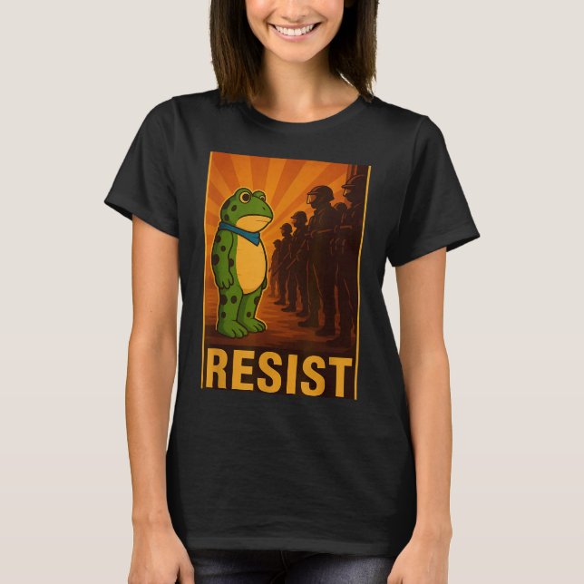 Camiseta Frog Resist Rtland Frog Protest - Rtland Frog Acti (Anverso)