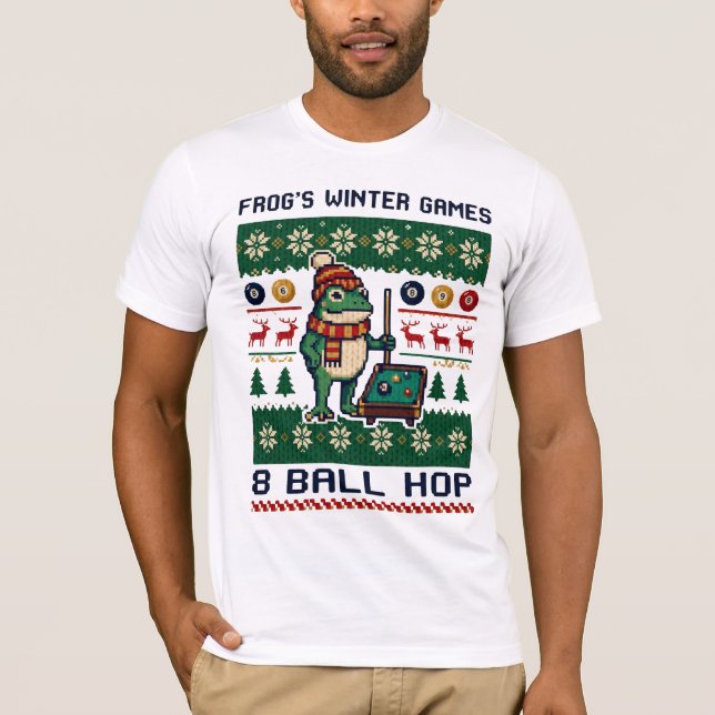 Camiseta Frog’s Winter Games 8 Ball Hop (Anverso)