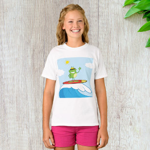 Camiseta Frog Surfing A Wave T-Shirt