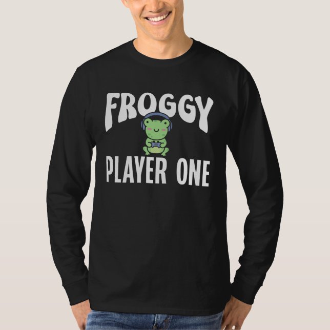 Camiseta Frog Toad  Froggy Player One Gamer (Anverso)