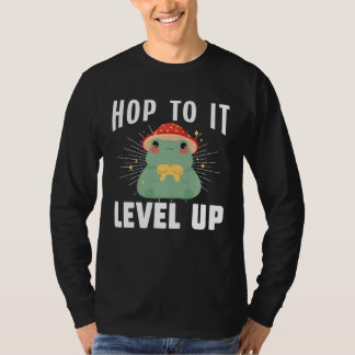 Camiseta Frog Toad  Hop to It Level Up Gamer