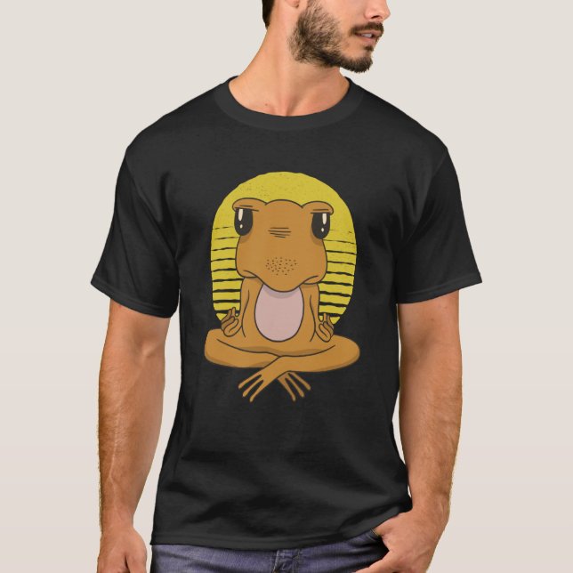 Camiseta frog yoga namaste (Anverso)