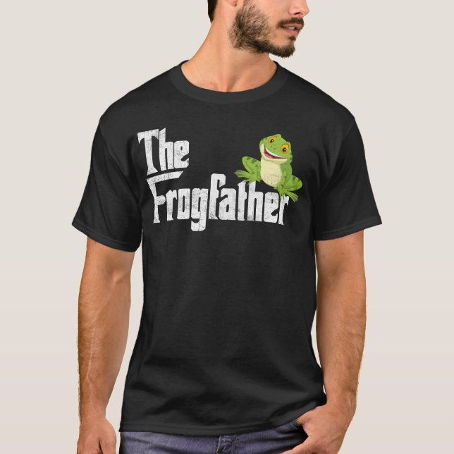 Camiseta Frogfather Frog Padre Funny Frog Catcher boy (Anverso)