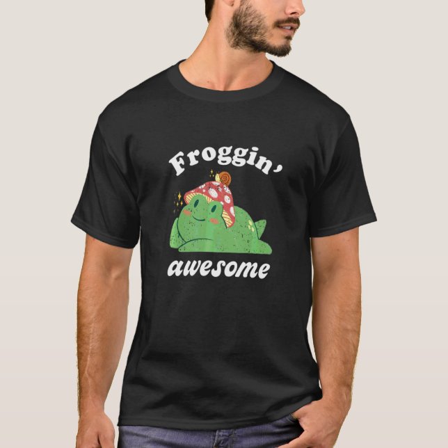 Camiseta Froggin Froggin Asombroso Anim Anfibio De Tejido C (Anverso)