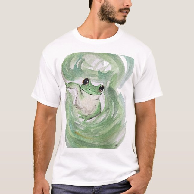 Camiseta Froggy del humor mágico de la rana (Anverso)
