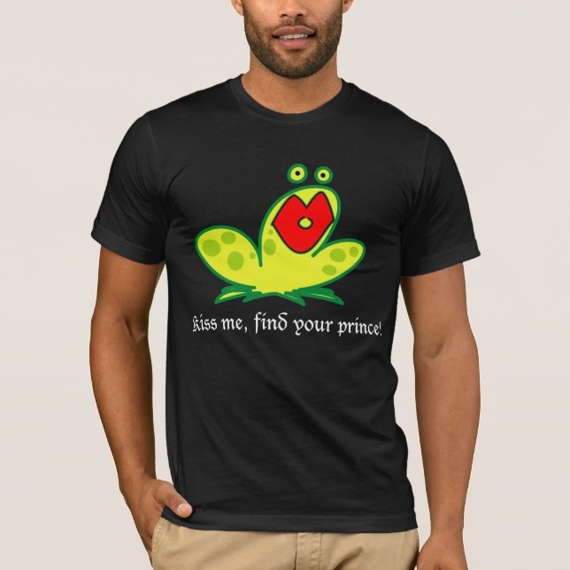 Camiseta FrogPrince (Black Background Color) (Anverso)