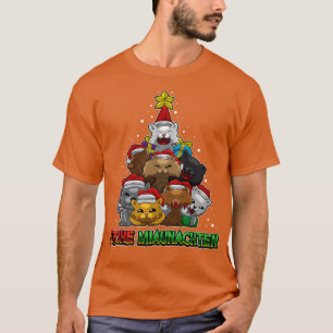 Camiseta Frohe Miaunachten Katzenbesitzer Weihnachten Katz