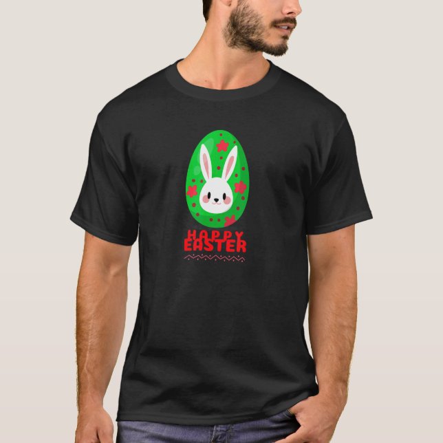 Camiseta Frohe Ostern Easter Bunny Dancing Hops Joyfully Ea (Anverso)