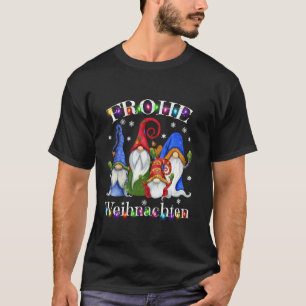Camiseta Frohe Weihnachten - Decoración de Navidades del Gn