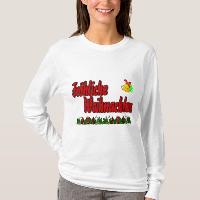 Camiseta Fröhliche Weihnachten (Anverso)