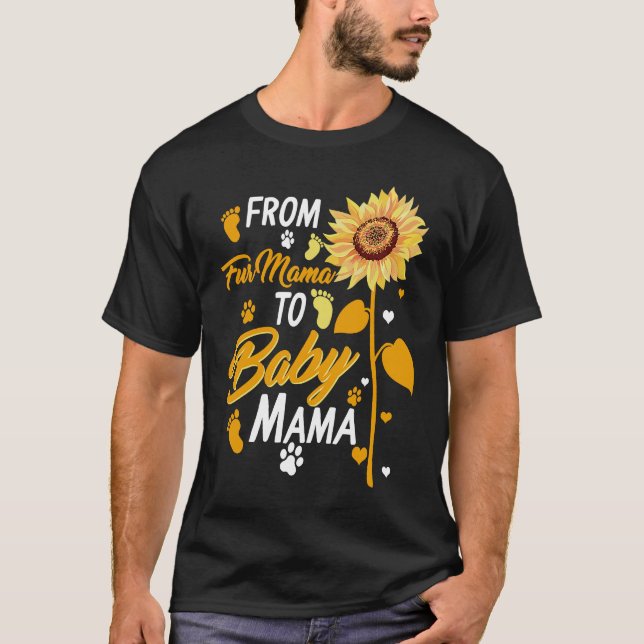 Camiseta From Fur Mama To Baby New Mom Pregnancy Baby Showe (Anverso)