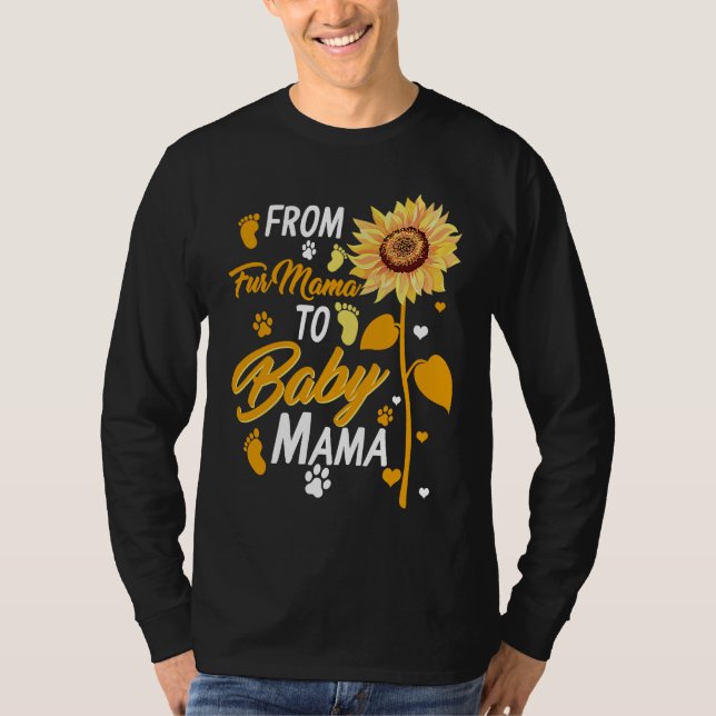 Camiseta From Fur Mama To Baby New Mom Pregnancy Baby Showe (Anverso)