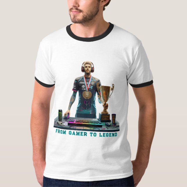 Camiseta From Gamer To Legend Esports Champion Shirt (Anverso)