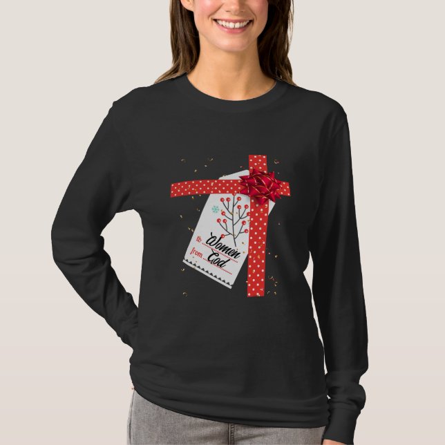 Camiseta From God To Women Christmas (Anverso)
