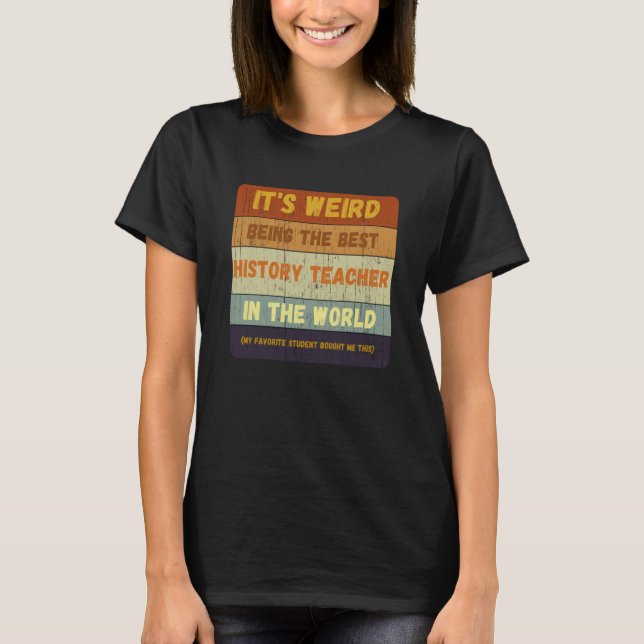 Camiseta From Student To Best History Teacher In World Vint (Anverso)