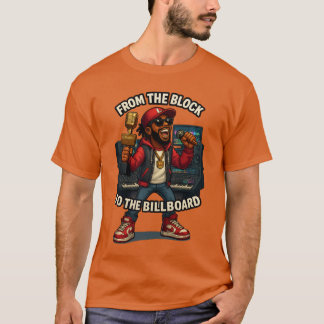 Camiseta “From the Block to the Billboard – Rap Dream T-Shi