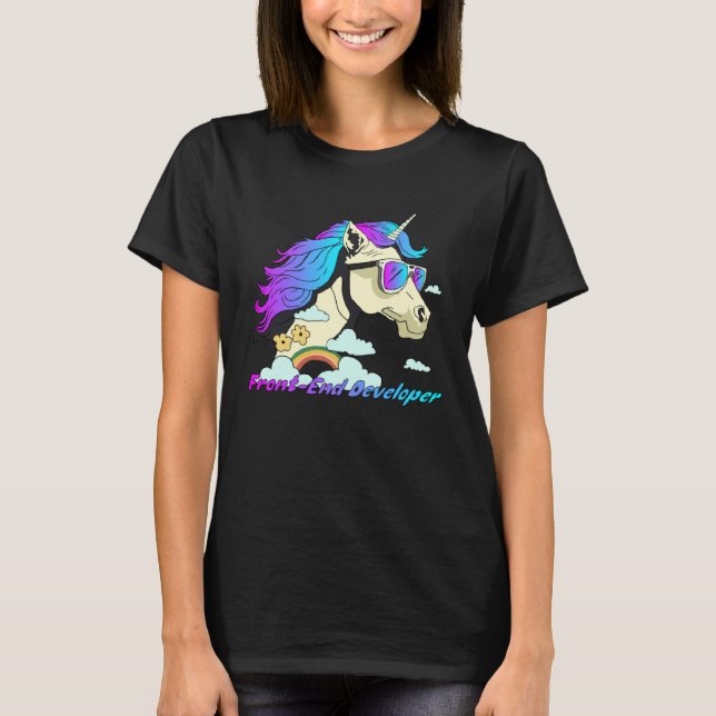 Camiseta Front End Developer Unicorn Front End Developer We (Anverso)