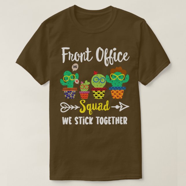 Camiseta Front Office Squad, Funny Cactus Team Front Office (Diseño del anverso)