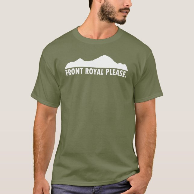 Camiseta Front Royal Virginia Please (Anverso)