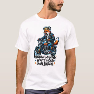 Camiseta frontal para motociclista con leyenda urb