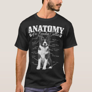 Camiseta Frontera Collie Anatomía Divertida Cute Dog Border