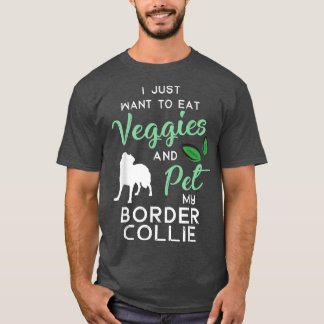 Camiseta Frontera Collie Funny Dueño Vegan Perro Lover Xmas