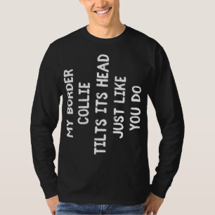 Camiseta Frontera Collie Graciosa Perro Enamorado Regalo Ho