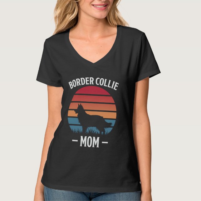 Camiseta Frontera Collie Mom Funny Border Collie (Anverso)