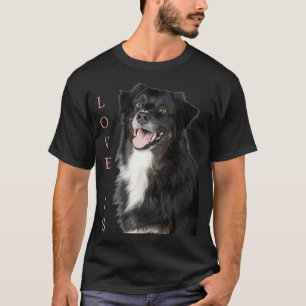 Camiseta Frontera Collie Mujeres Hombres Niños Aman Perro M