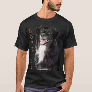 Camiseta Frontera Collie Mujeres Hombres Niños Aman Perro M