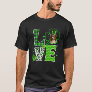 Camiseta Frontera Collie Shamrock Lucky Clover Irish St Pat