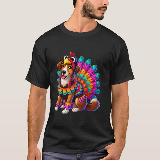 Camiseta Frontera Collie Turquía divertido perro de Acción  (Anverso)