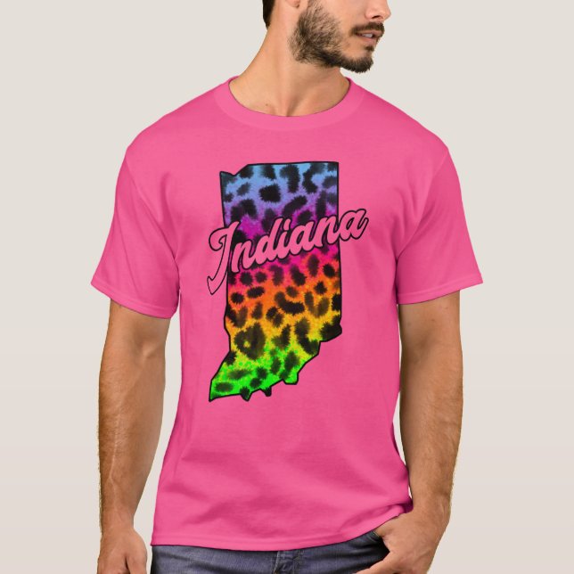 Camiseta Frontera del estado de Indiana (Anverso)
