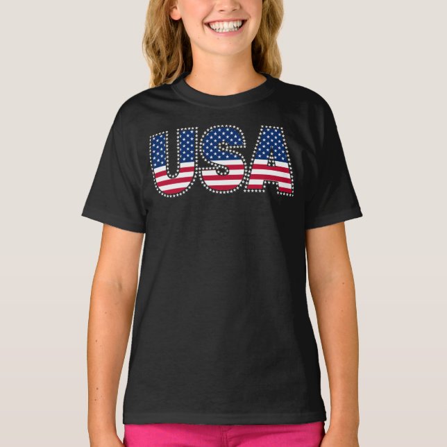 Camiseta Frontera Estados Unidos-Julio de 4 estrellas (Anverso)