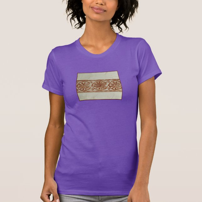 Camiseta Frontera mediterránea ornamental de Brown (Anverso)