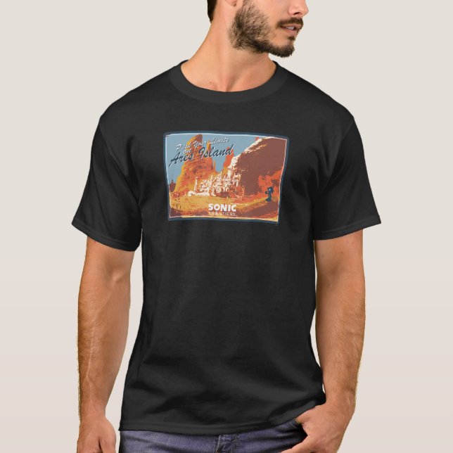Camiseta Fronteras de Sonic - Isla Ares (Anverso)