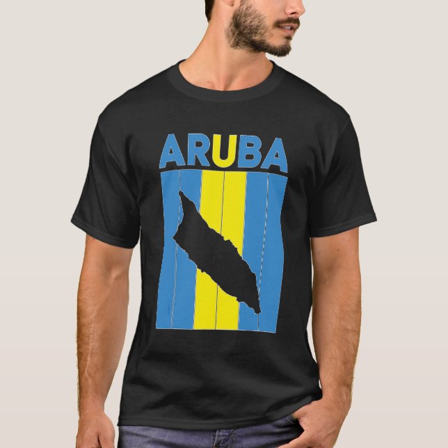 Camiseta Fronteras del país Aruba (Anverso)