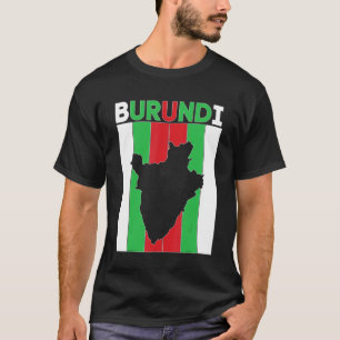 Camiseta Fronteras del país Burundi